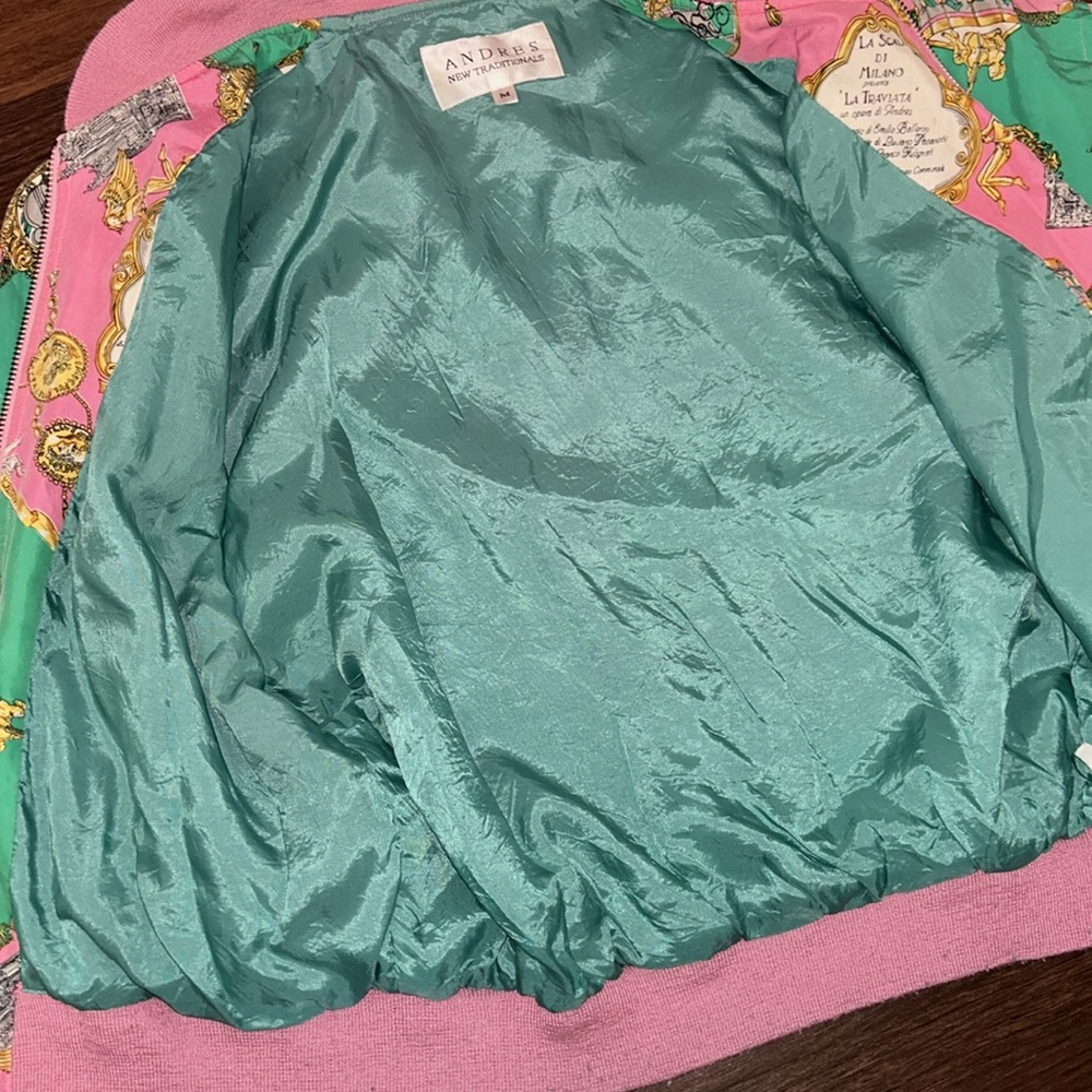Andres New Traditionals Silk Full Zip Lightweight Jacket - Picture 10 of 12